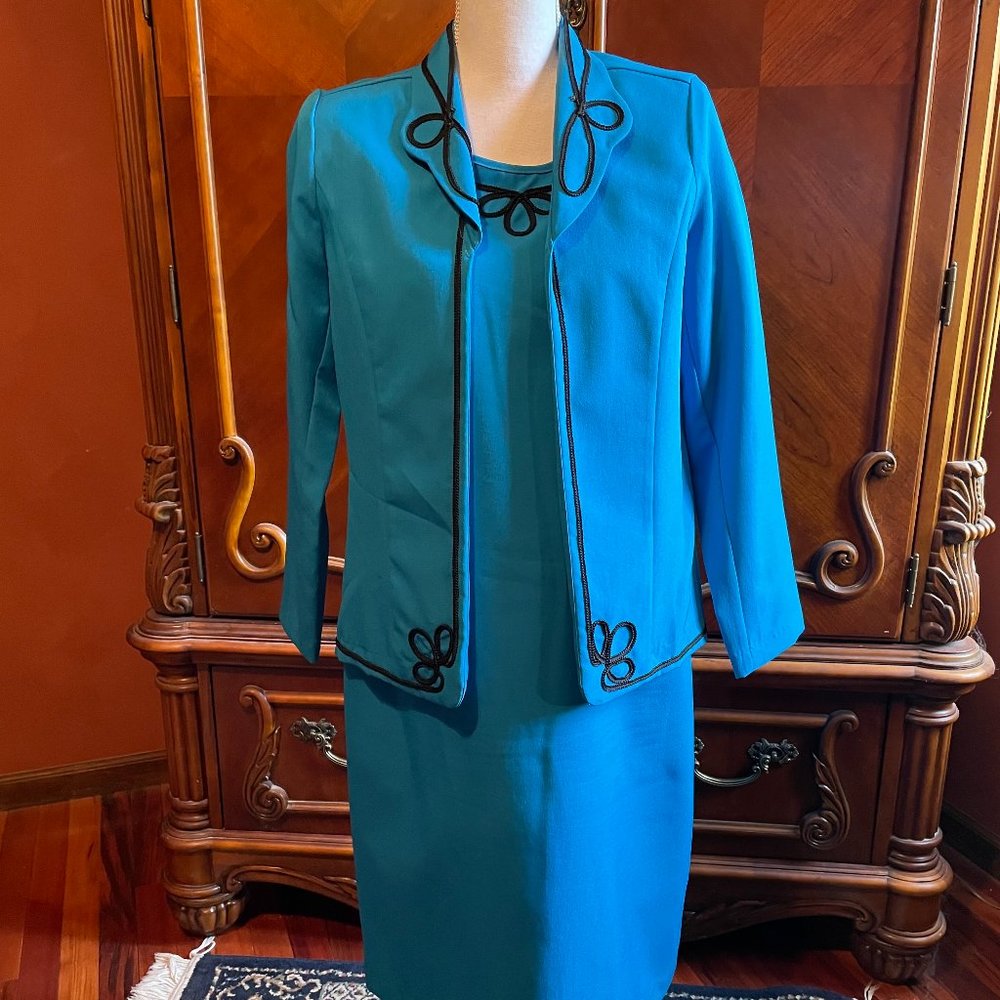 "BFA Classics" Blue Jacket Dress